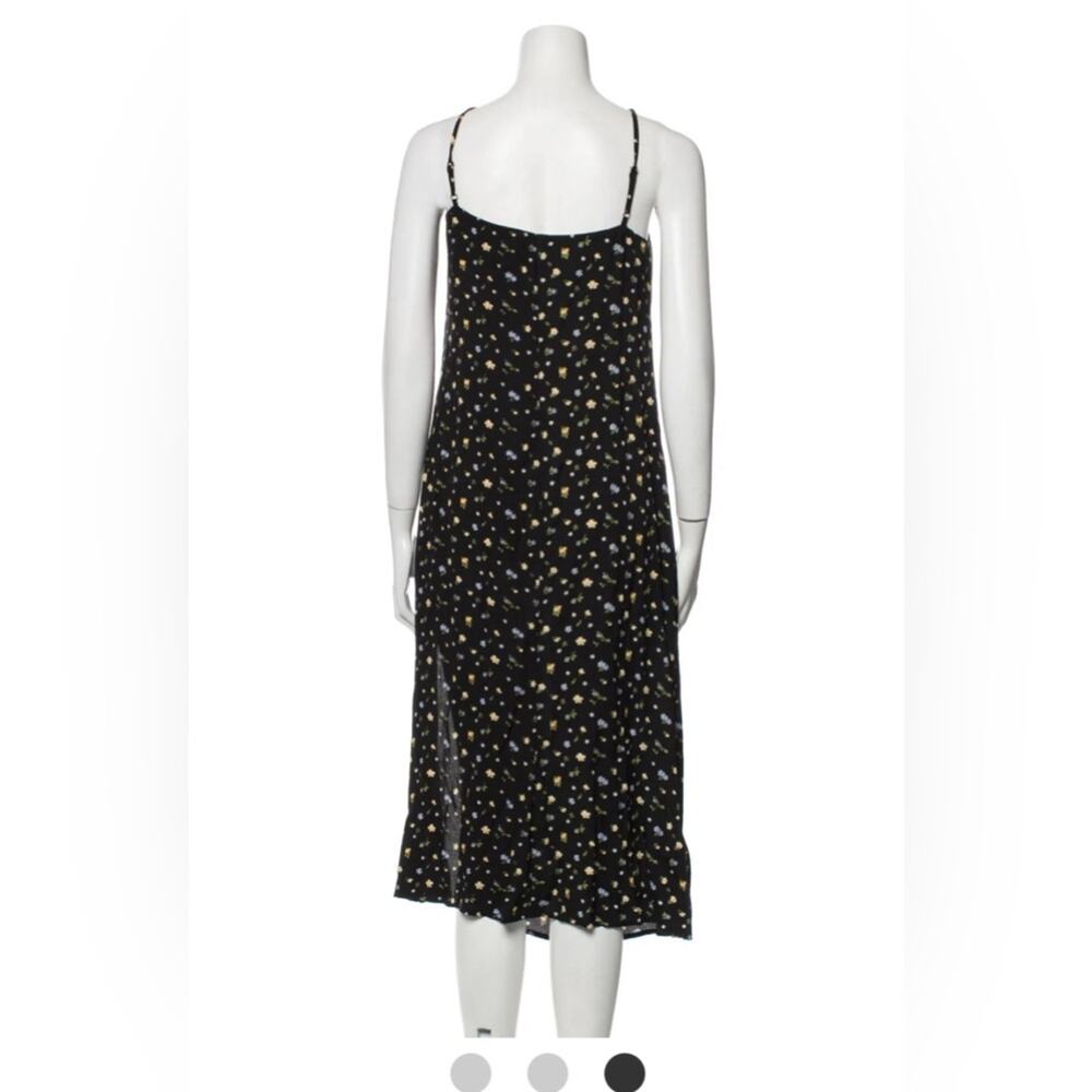 REFORMATION Crimini Slip Dress Posie Floral Print Black Size 6 NWT - Picture 6 of 10